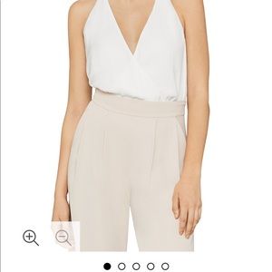 BCBGMAXAZRIA
V-Neck Tie-Back Bodysuit - black